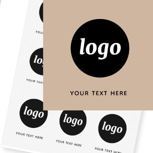 Simple Logo and Text Business Promotional Temporary Tattoos