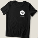 Simple Logo and Text Business Promotional Tri-Blend Shirt<br><div class="desc">Simple logo and custom text business t-shirt.  Replace the logo and text with your own to customize.  Wear them yourself,  give them to your employees and co-workers,  sell them to customers and clients or give them away as promotional material to inspire customer loyalty.</div>