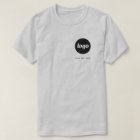 Simple Logo and Text Business T-Shirt