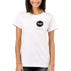 Simple Logo and Text Business T-Shirt