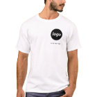 Simple Logo and Text Business T-Shirt
