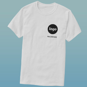 Simple Logo and Text Business T-Shirt