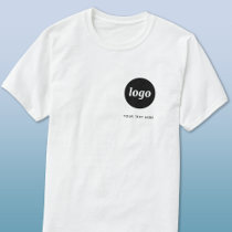 Simple Logo and Text Business T-Shirt