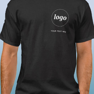 Simple Logo and Text Business T-Shirt