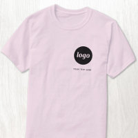 Simple Logo and Text Business T-Shirt