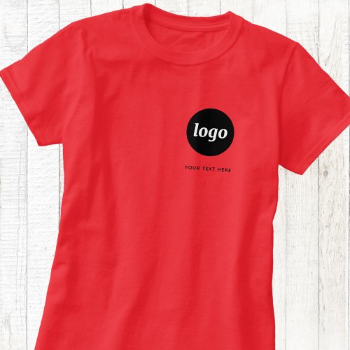 Simple Logo and Text Business T_Shirt