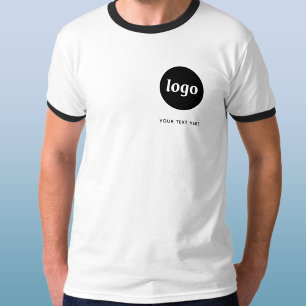 Simple Logo and Text Business T-Shirt