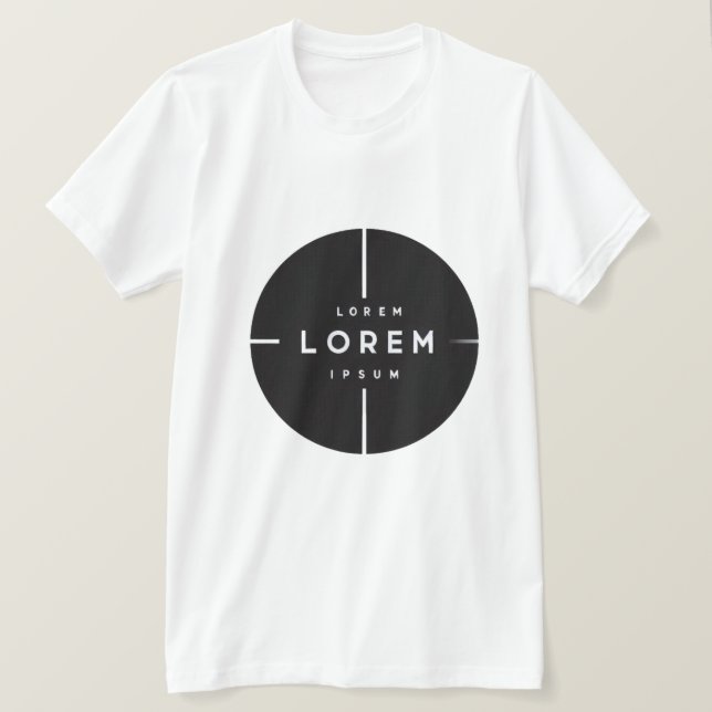 Simple Logo and Text Business T-Shirt – Minimal  (Design Front)