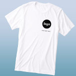 Simple Logo and Text Business T-Shirt Tri-Blend Shirt<br><div class="desc">Simple logo and custom text business t-shirt.  Replace the logo and text with your own to customize.  Wear them yourself,  give them to your employees and co-workers,  sell them to customers and clients or give them away as promotional material to inspire customer loyalty.</div>