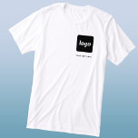 Simple Logo and Text Business T-Shirt Tri-Blend Shirt<br><div class="desc">Simple logo and custom text business t-shirt.  Replace the logo and text with your own to customize.  Wear them yourself,  give them to your employees and co-workers,  sell them to customers and clients or give them away as promotional material to inspire customer loyalty.</div>