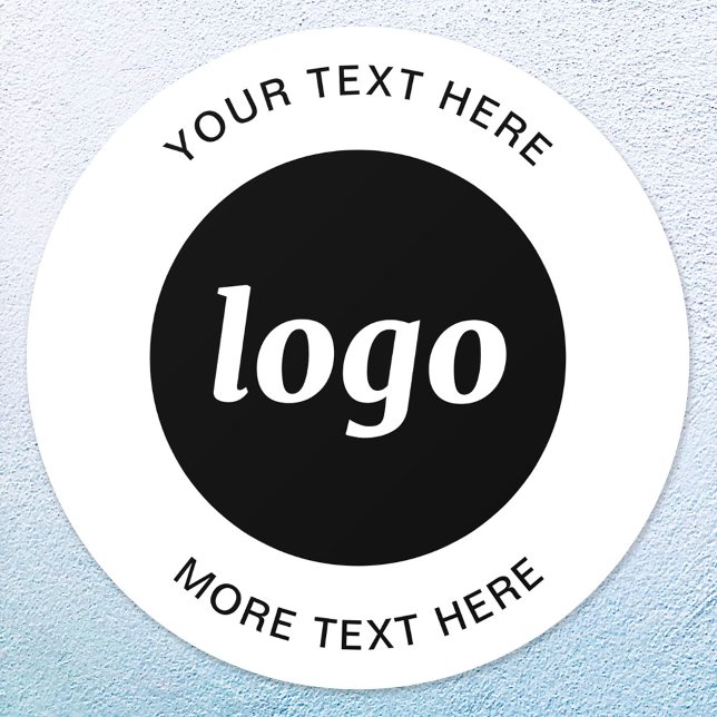 Simple Logo and Text Business Wall Decal (Logo with text business promotional wall decal)