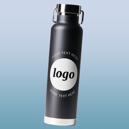 Simple Logo and Text Business Water Bottle