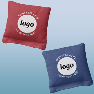Simple Logo and Text Cornhole Bags