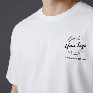 Simple Logo and text modern business branding T-Shirt