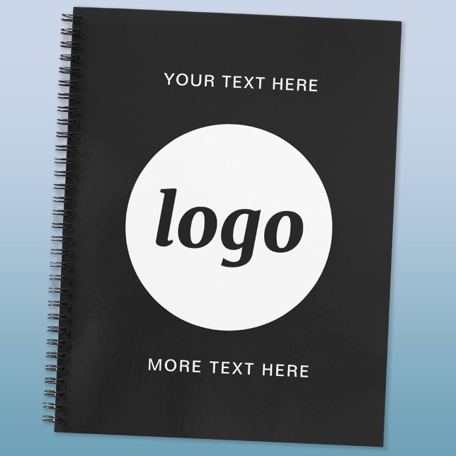 Simple Logo and Text Promotional Business Planner (Logo custom text business promotional planner)
