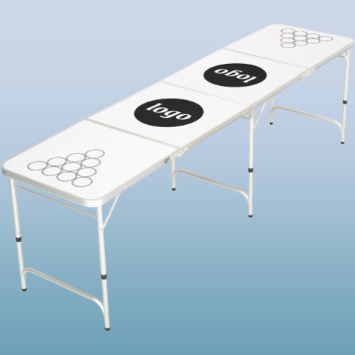 Simple Logo Branding Business Promotional Beer Pong Table