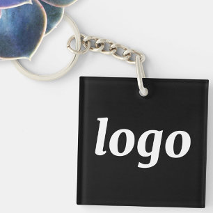 Simple Logo Branding Promotional Business Keychain