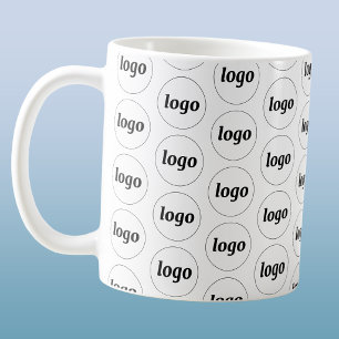 Simple Logo Business Branding Pattern Coffee Mug