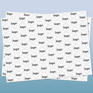 Simple Logo Business Branding Pattern Tissue Paper