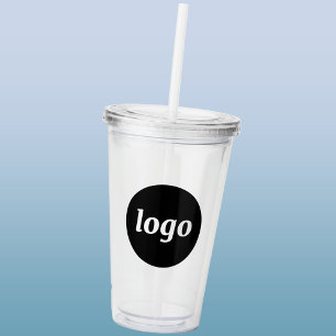 Simple Logo Business Branding Promotional Acrylic Tumbler