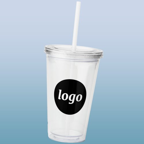 Simple Logo Business Branding Promotional Acrylic Tumbler