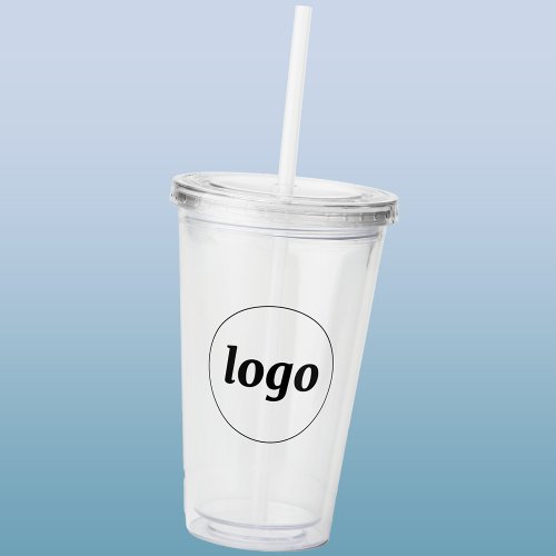 Simple Logo Business Branding Promotional Acrylic Tumbler