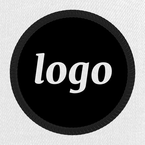 Simple Logo Business Branding Promotional Black Patch