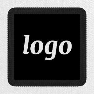 Simple Logo Business Branding Promotional Black Patch