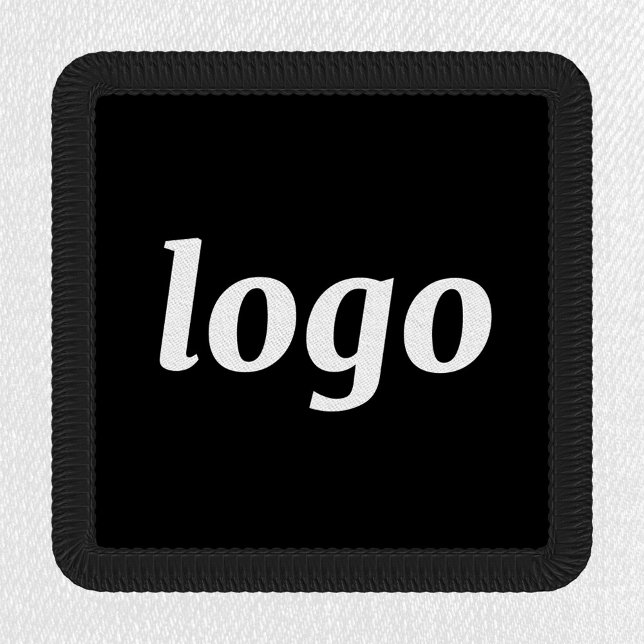 Simple Logo Business Branding Promotional Black Patch (Simple logo business branding promotional black cloth badge)