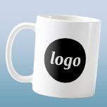 Simple Logo Business Branding Promotional Coffee Mug<br><div class="desc">Showcase your brand with this sleek, minimalist logo design for professional visibility. Replace the logo with your own to customize. Featuring a clean modern layout that highlights your logo, it’s ideal for offices, corporate events, trade show giveaways, conferences, a cafe, diner or restaurant and for everyday brand presence. A simple,...</div>