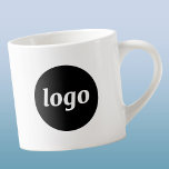 Simple Logo Business Branding Promotional Espresso Cup<br><div class="desc">Simple logo business promotional design. Replace the logo with your own to customize. Minimalist and modern. Use them yourself and in your business, give them to your employees, staff and co-workers, sell them to customers and clients or give them away as promotional goods to inspire customer loyalty. Ideal for corporate...</div>