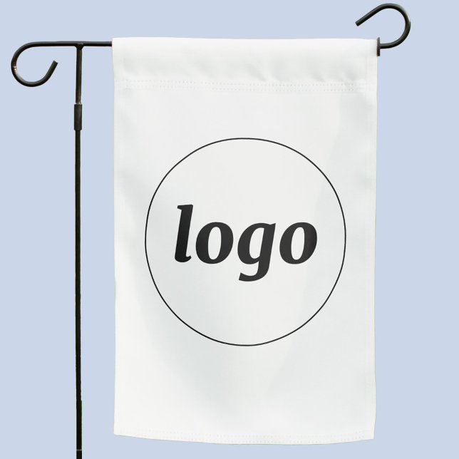 Simple Logo Business Branding Promotional Garden Flag (Simple logo business branding promotional outdoor flag signage)