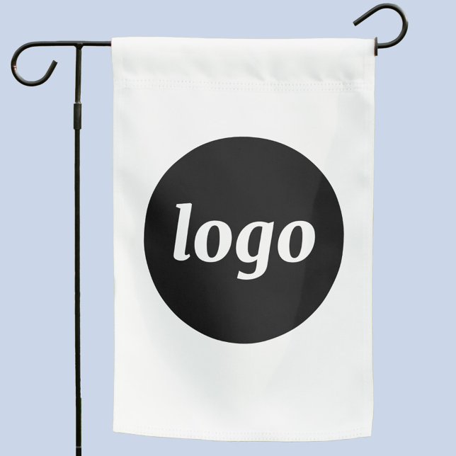 Simple Logo Business Branding Promotional Garden Flag (Simple logo business branding promotional outdoor flag signage)