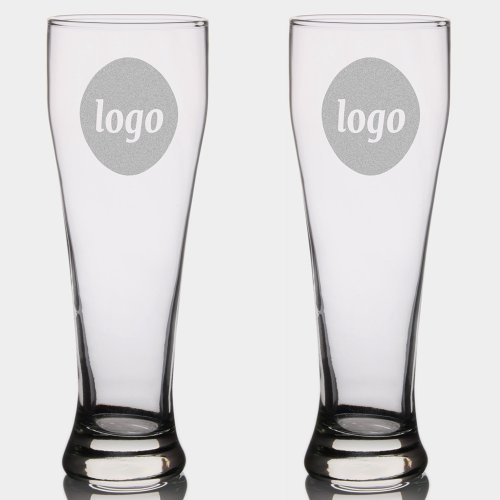 Simple Logo Business Branding Promotional Pilsner Glass