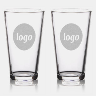 Simple Logo Business Branding Promotional Pint Glass