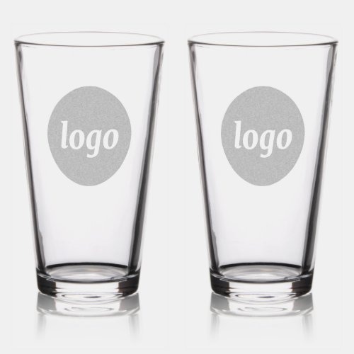 Simple Logo Business Branding Promotional Pint Glass