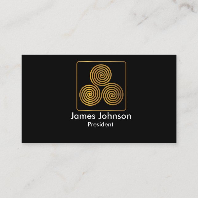 Simple Logo Business Card Template (Front)