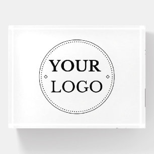 Simple Logo Business Corporate Modern Paperweight