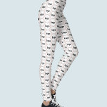 Simple Logo Business Pattern Blush Pink Leggings<br><div class="desc">Simple logo pattern design to foster brand loyalty and promote your small business.  Replace the logo with your own and change the background color in the Design Tool to customize.</div>