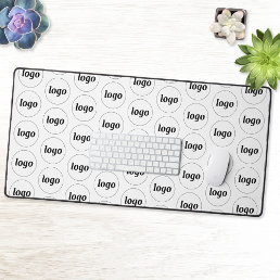 Simple Logo Business Pattern Desk Mat