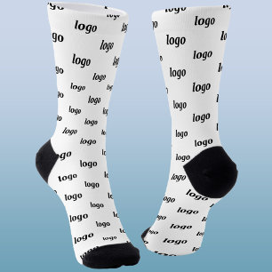 Simple Logo Business Pattern Promotional Socks