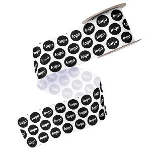 Simple Logo Business Pattern Satin Ribbon