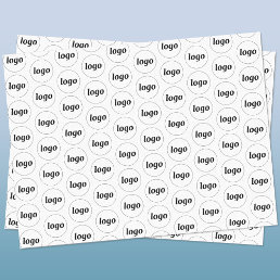 Simple Logo Business Pattern Tissue Paper