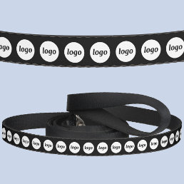 Simple Logo Business Promotional Black Pet Leash