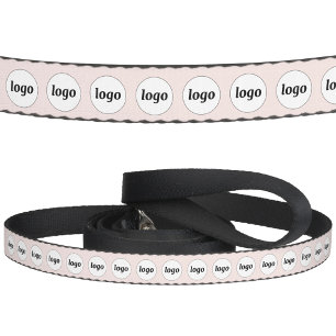 Simple Logo Business Promotional Blush Pink Pet Leash