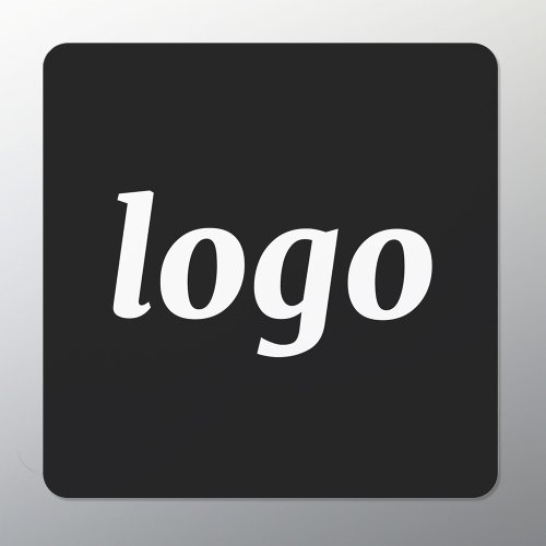 Simple Logo Business Promotional Branding Car Magnet