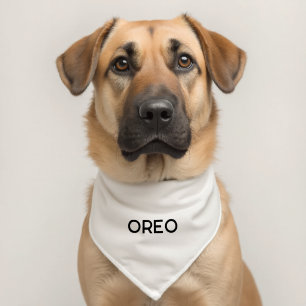 Simple Logo Business Promotional Custom Pet Bandana Collar