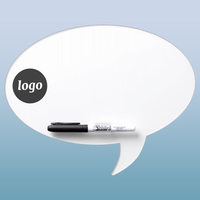 Simple Logo Business Promotional Dry Erase Board (Simple logo business branding promotional dry erase board)