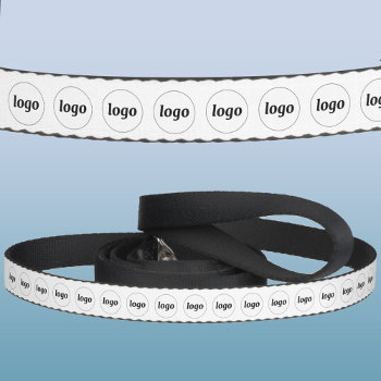 Simple Logo Business Promotional Pet Leash by Squirrell at Zazzle