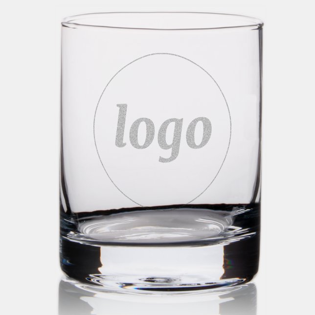 Simple Logo Business Promotional Rocks Glass (Simple logo business branding promotional whiskey rocks glass)